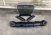 Audi A6 C7 решетки в бампер с диффузором RS6 11-14 г.в.