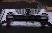 Mercedes GLE W166 диффузор + решетка AMG